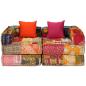 Preview: 2-Sitzer Modularer Pouf Patchwork Stoff