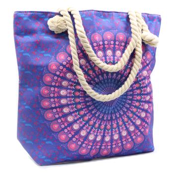Mandalataschen mit Seilträgern - Lila-Blau