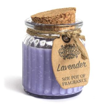 Lavendel - Sojakerzen im Glas